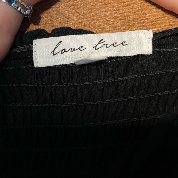 BLACK OFF THE SHOULDER CROP TOP - Picture 4 of 5